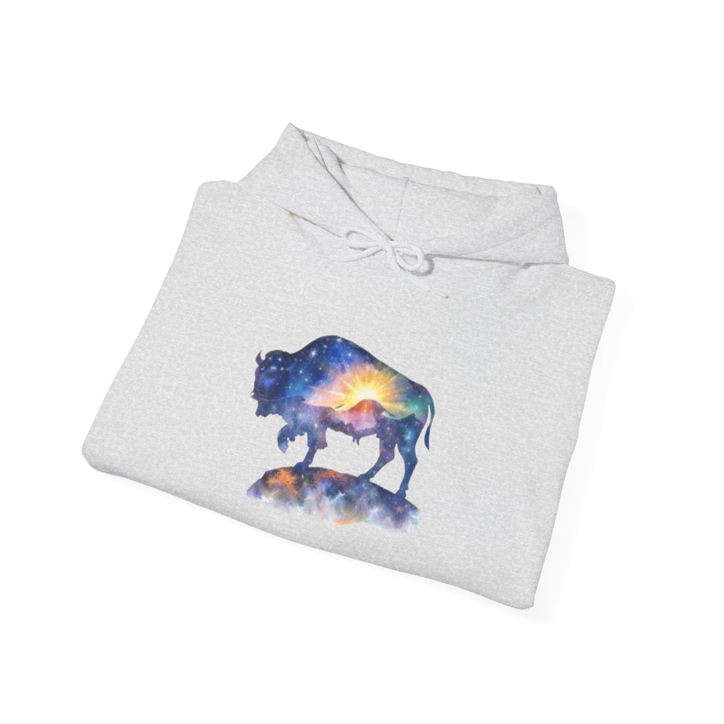 Colorful Bison Graphic Pullover