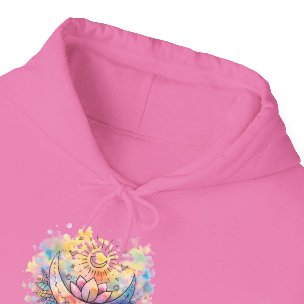 Lotus Watercolor Hoodie – Boho Spiritual Yoga Sweatshirt
