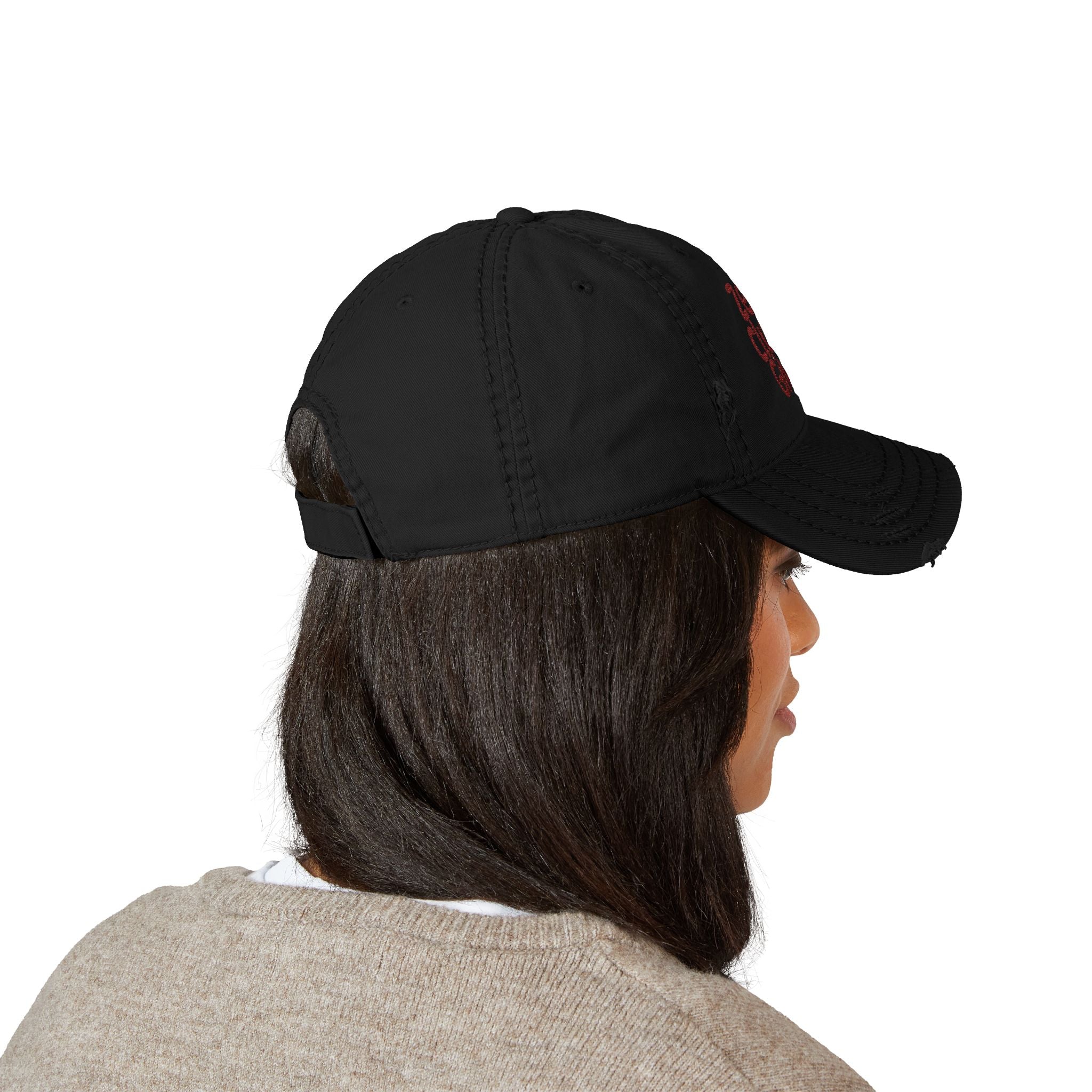 Zero Clucks Given Distressed Dad Hat — Embroidered Cotton Cap