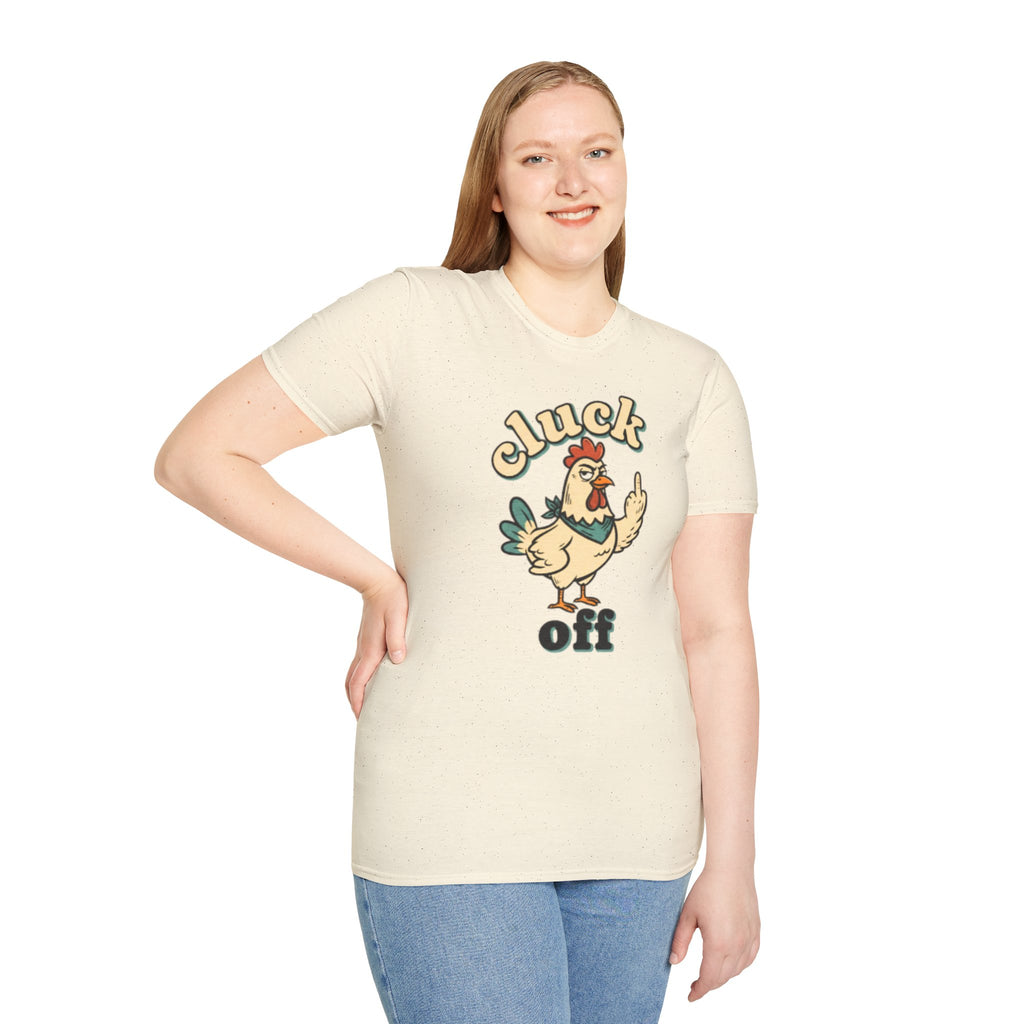 Cluck Off Chicken T-Shirt — Funny Retro Fowl Graphic Tee
