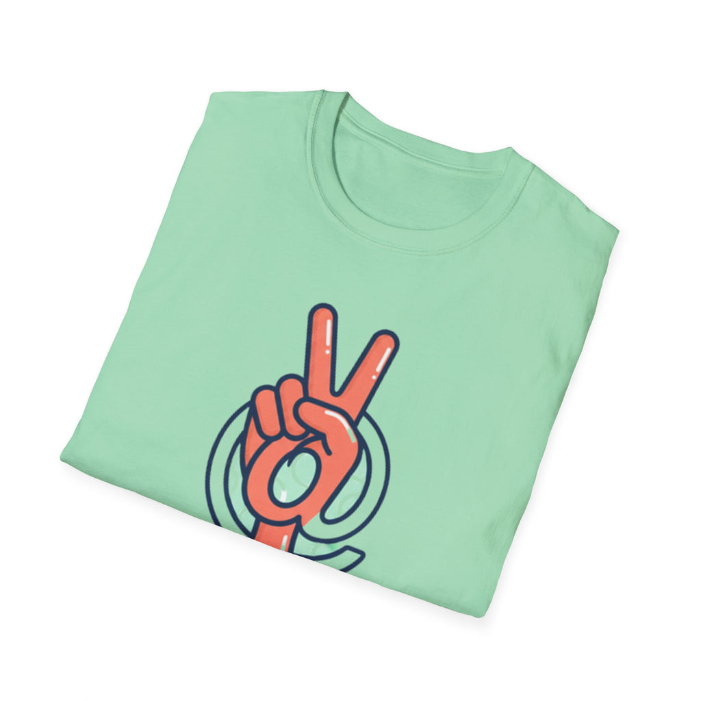 Peace Sign Hand T-Shirt | Retro Vibes, Minimal Graphic