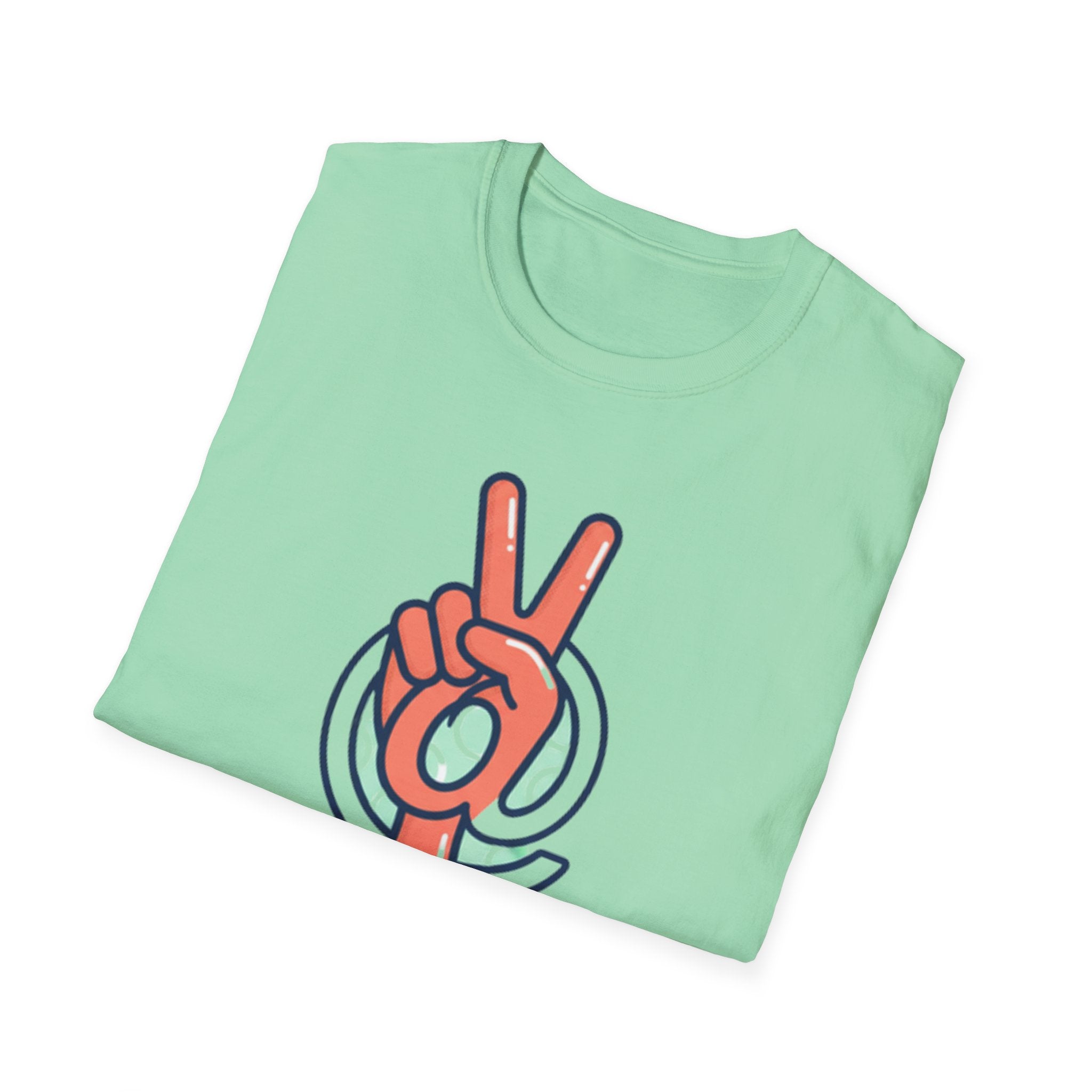 Peace Sign Hand T-Shirt | Retro Vibes, Minimal Graphic