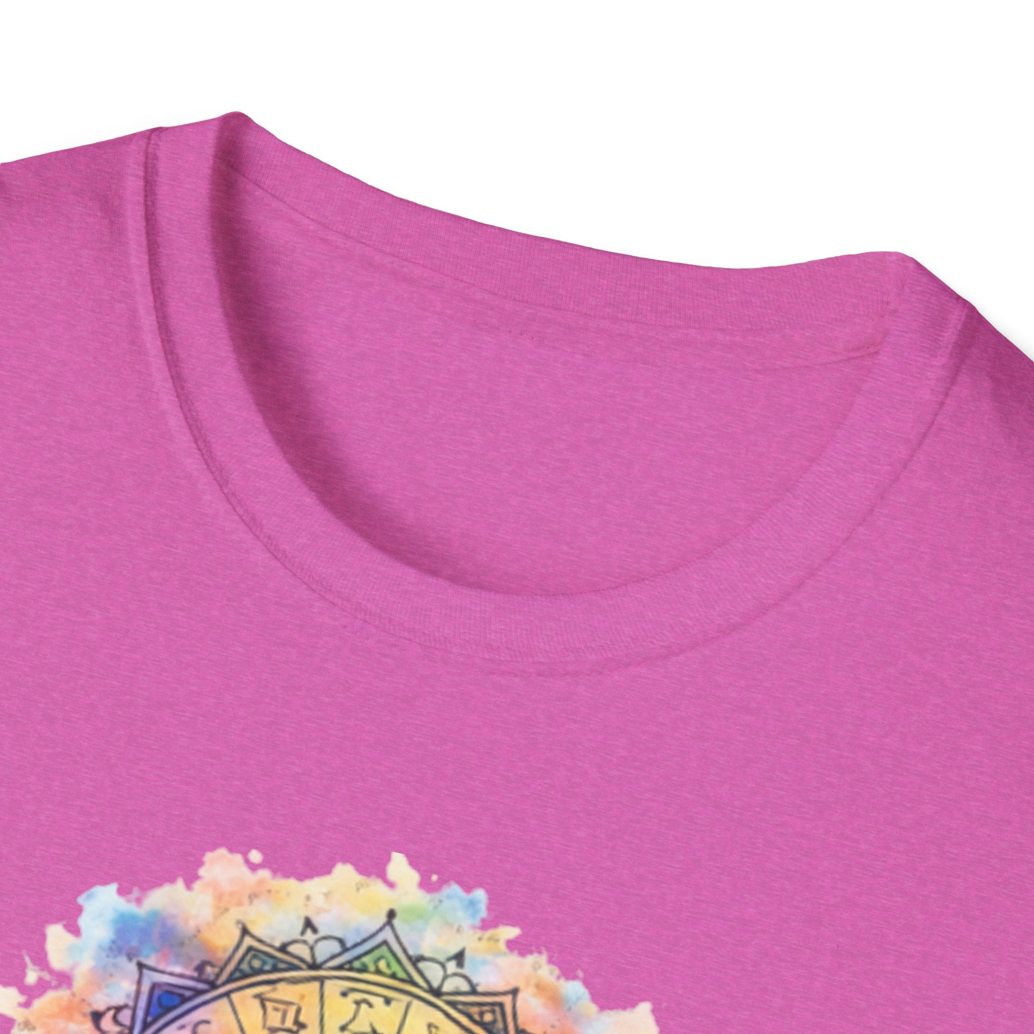 Sun & Moon Zodiac T-Shirt — Watercolor Astrological Mandala Tee