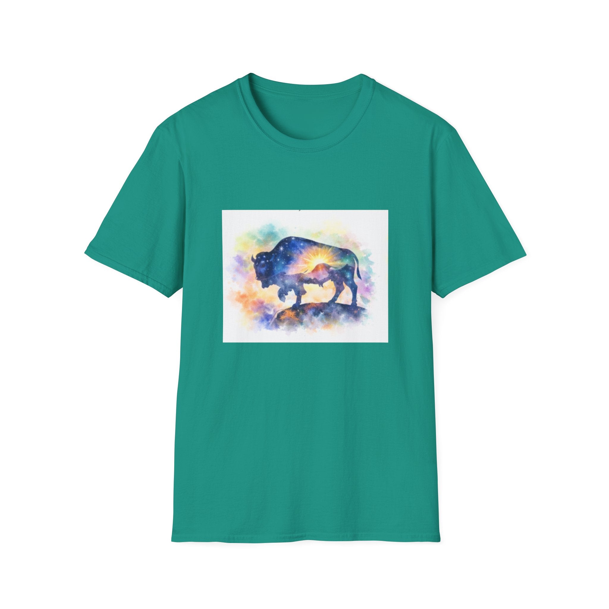 Colorful Watercolor Bison T-Shirt