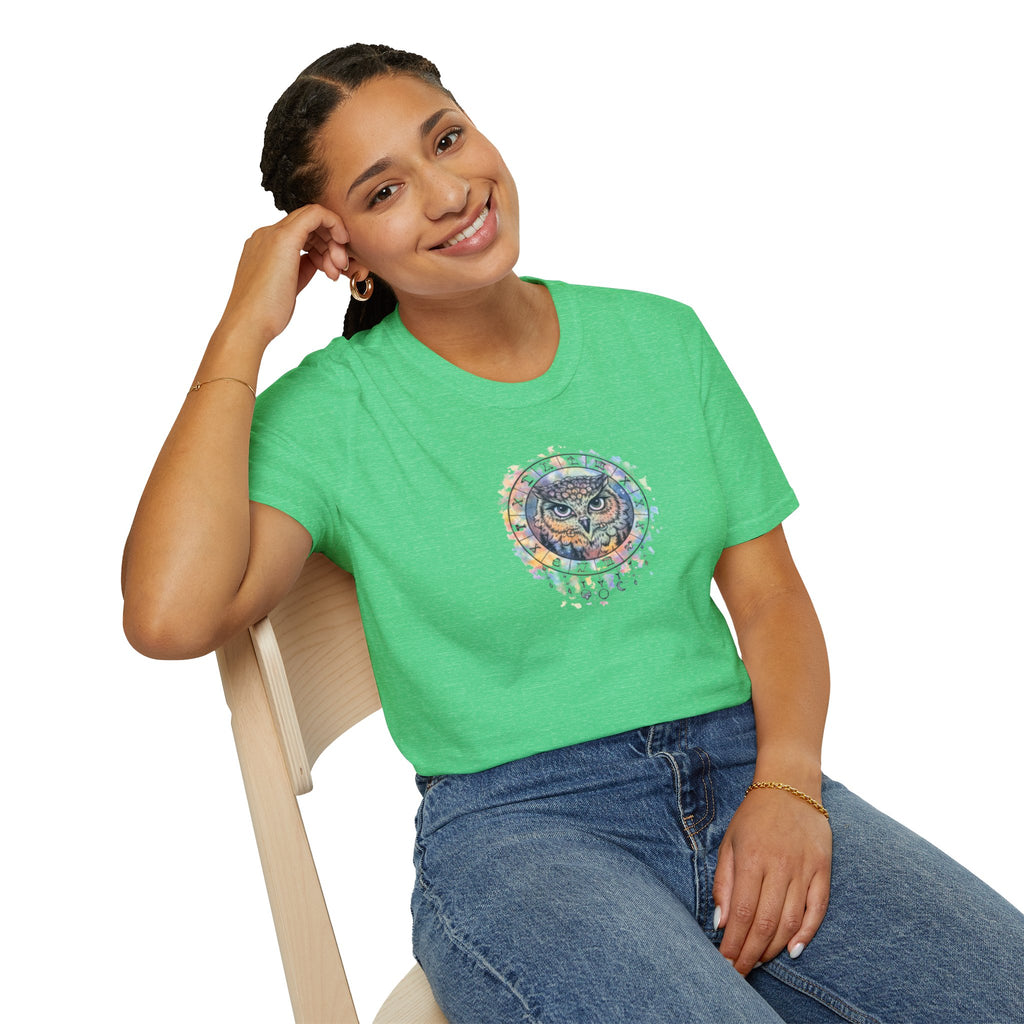 Watercolor Owl Mandala Spiritual T-Shirt Unisex