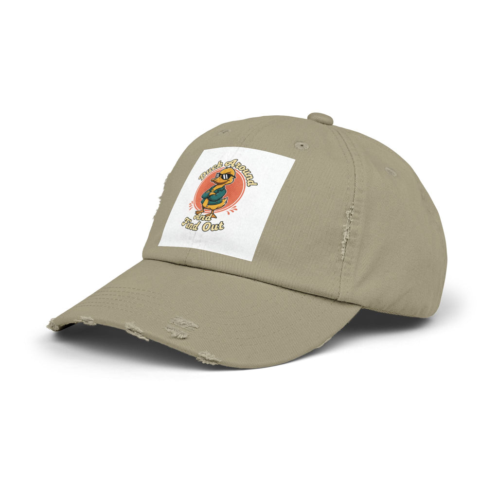 Duck Around and Find Out — Vintage Cartoon Distressed Cap