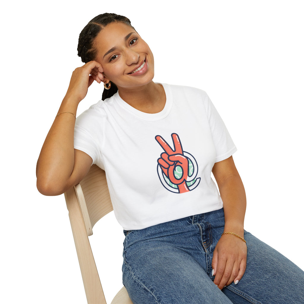 Peace Sign Hand T-Shirt | Retro Vibes, Minimal Graphic