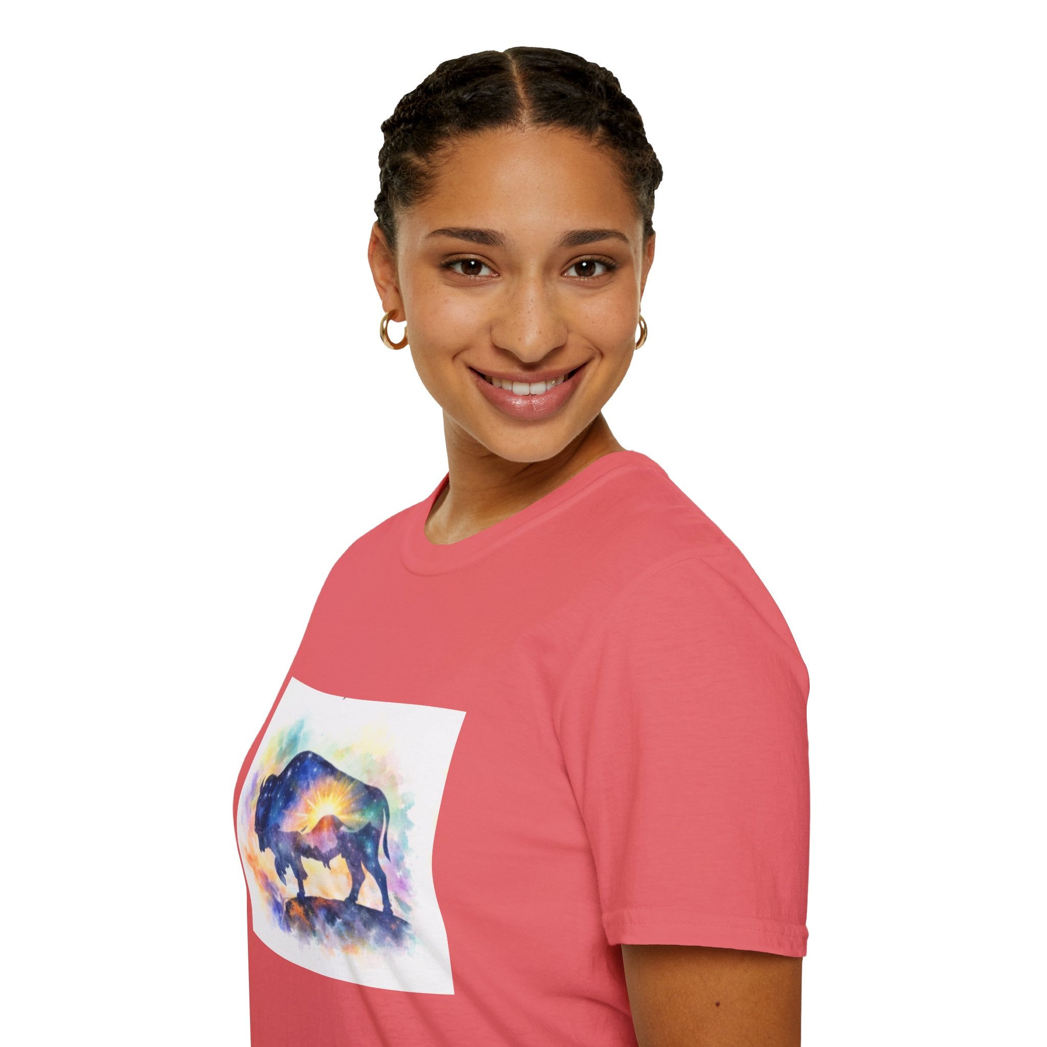 Colorful Watercolor Bison T-Shirt