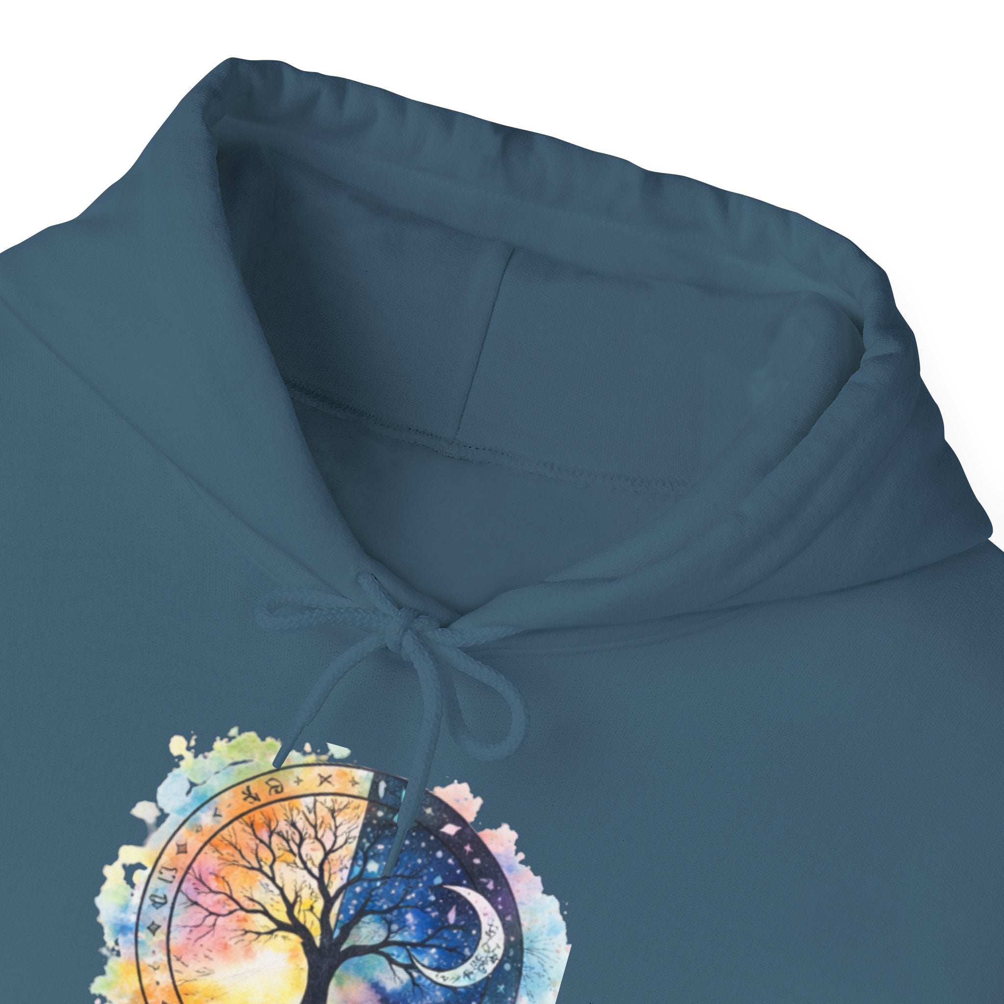 Yin Yang Tree Of Life Hoodie — Colorful Sun & Moon Spiritual Pullover
