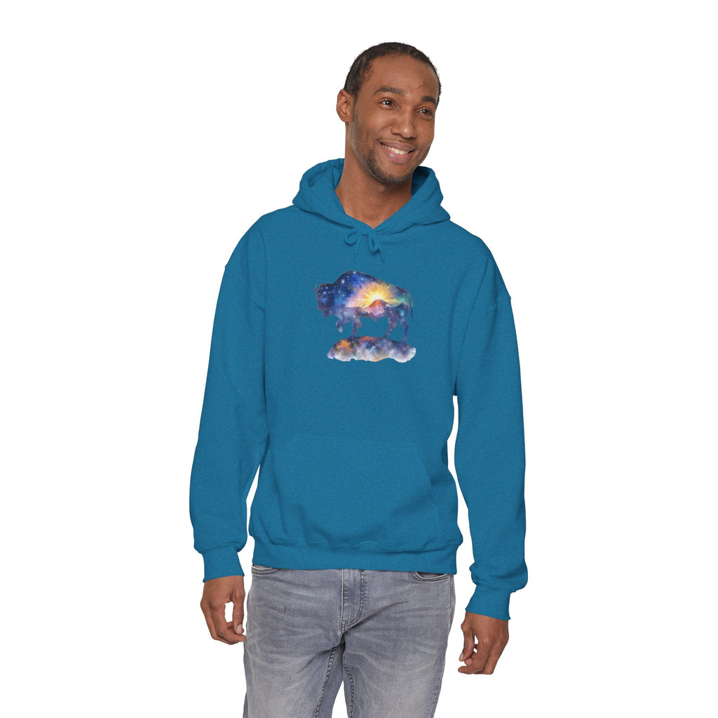 Colorful Bison Graphic Pullover