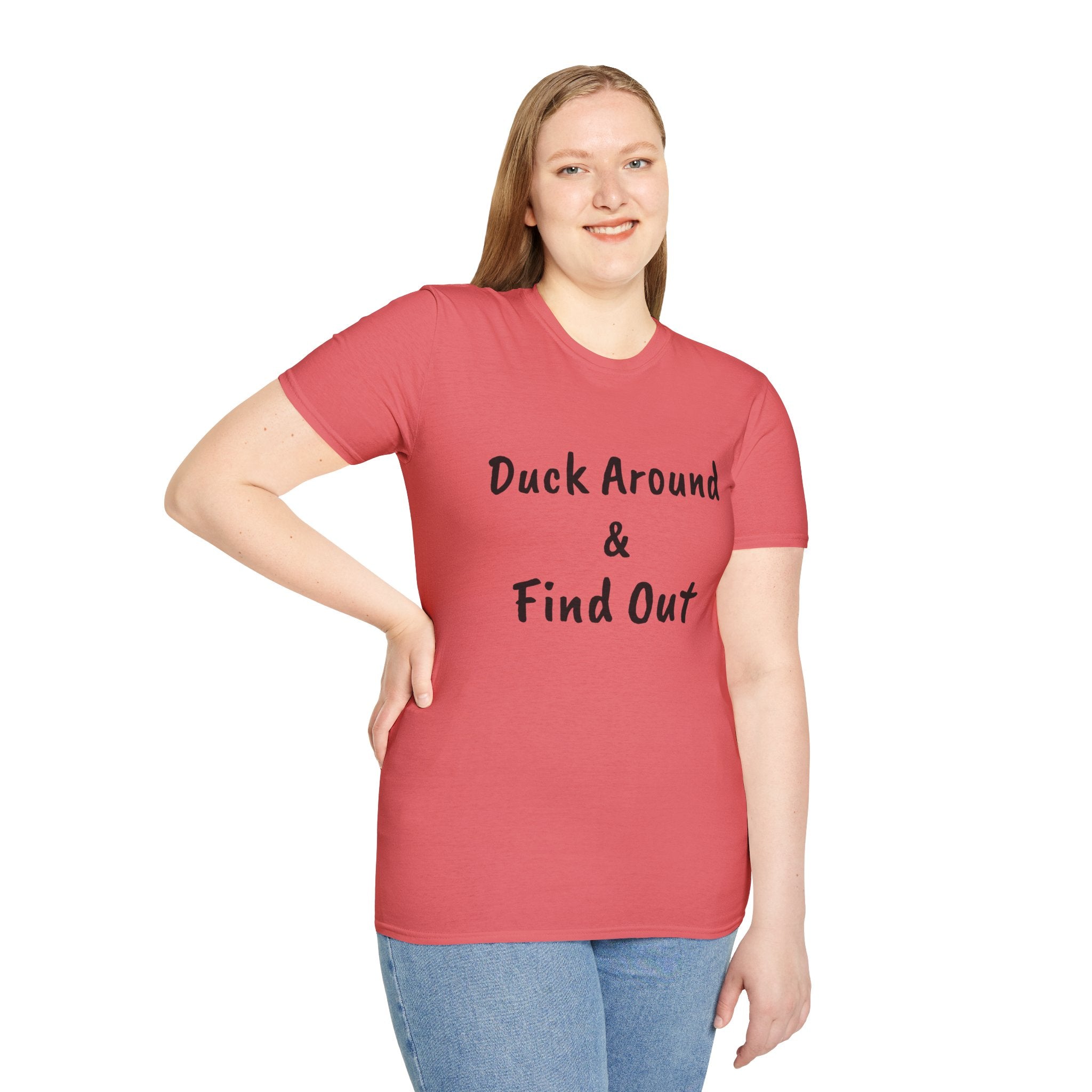"Duck Around and Find Out" Tee — Women's Softstyle T-Shirt