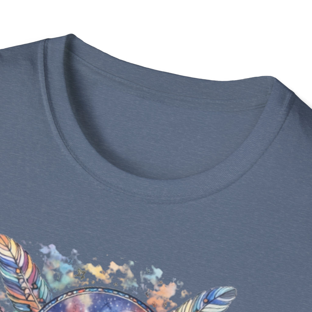 Watercolor Dreamcatcher Sunset T-Shirt — Boho Spiritual Tee