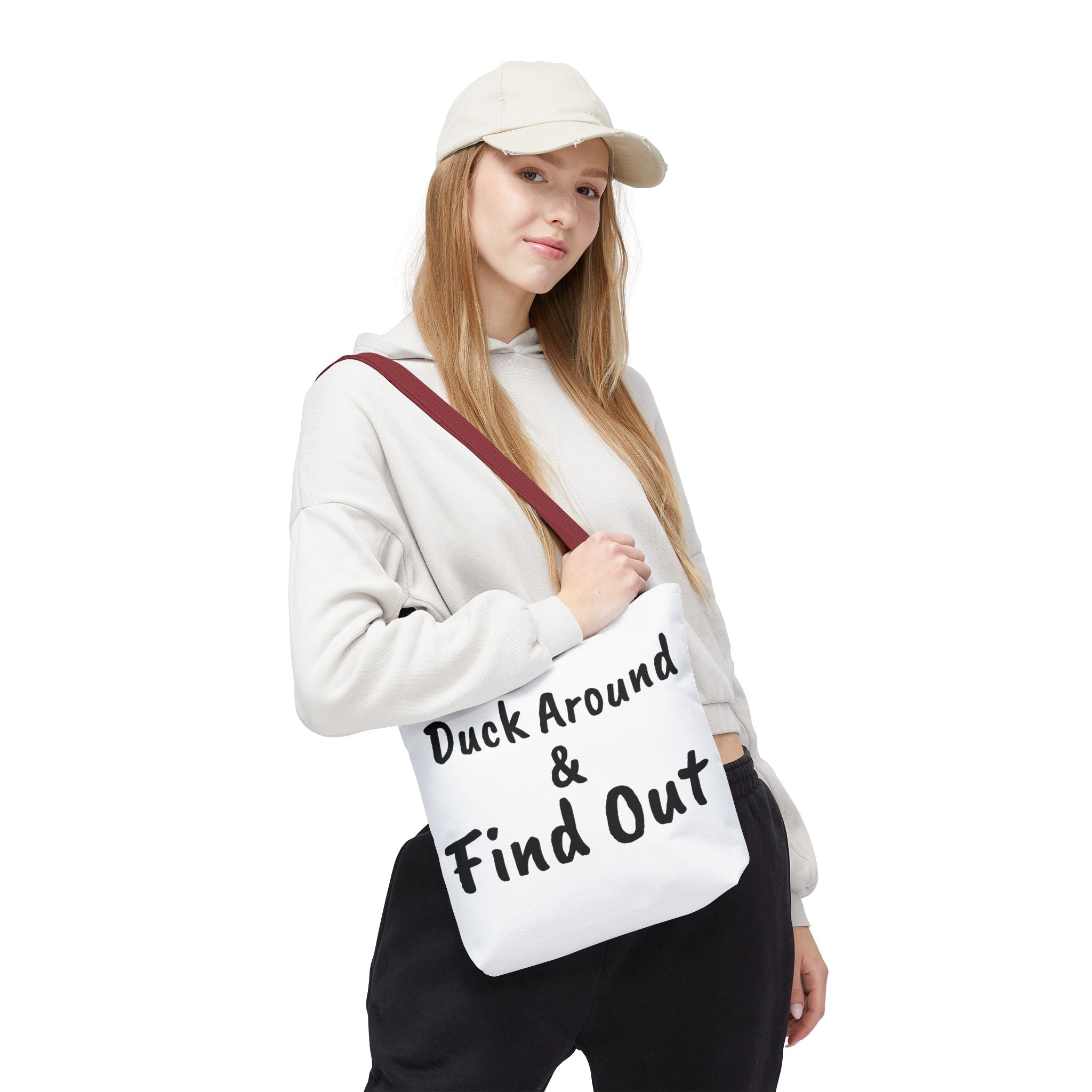Duck Around Find Out Hoodie | Funny Phrase Pullover Sweatshirt