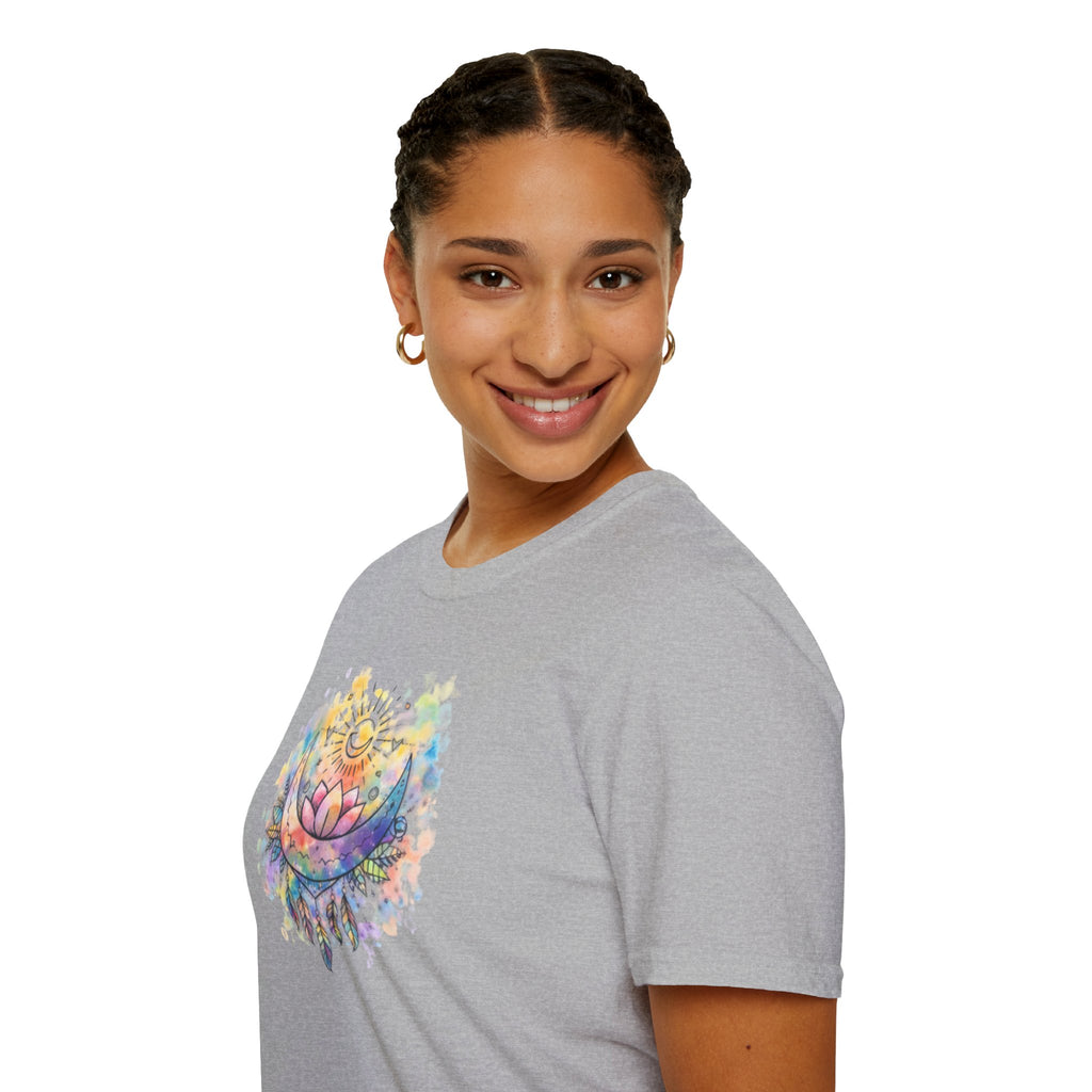 Lotus Dreamcatcher Watercolor T-Shirt — Sun & Feather Spiritual Tee