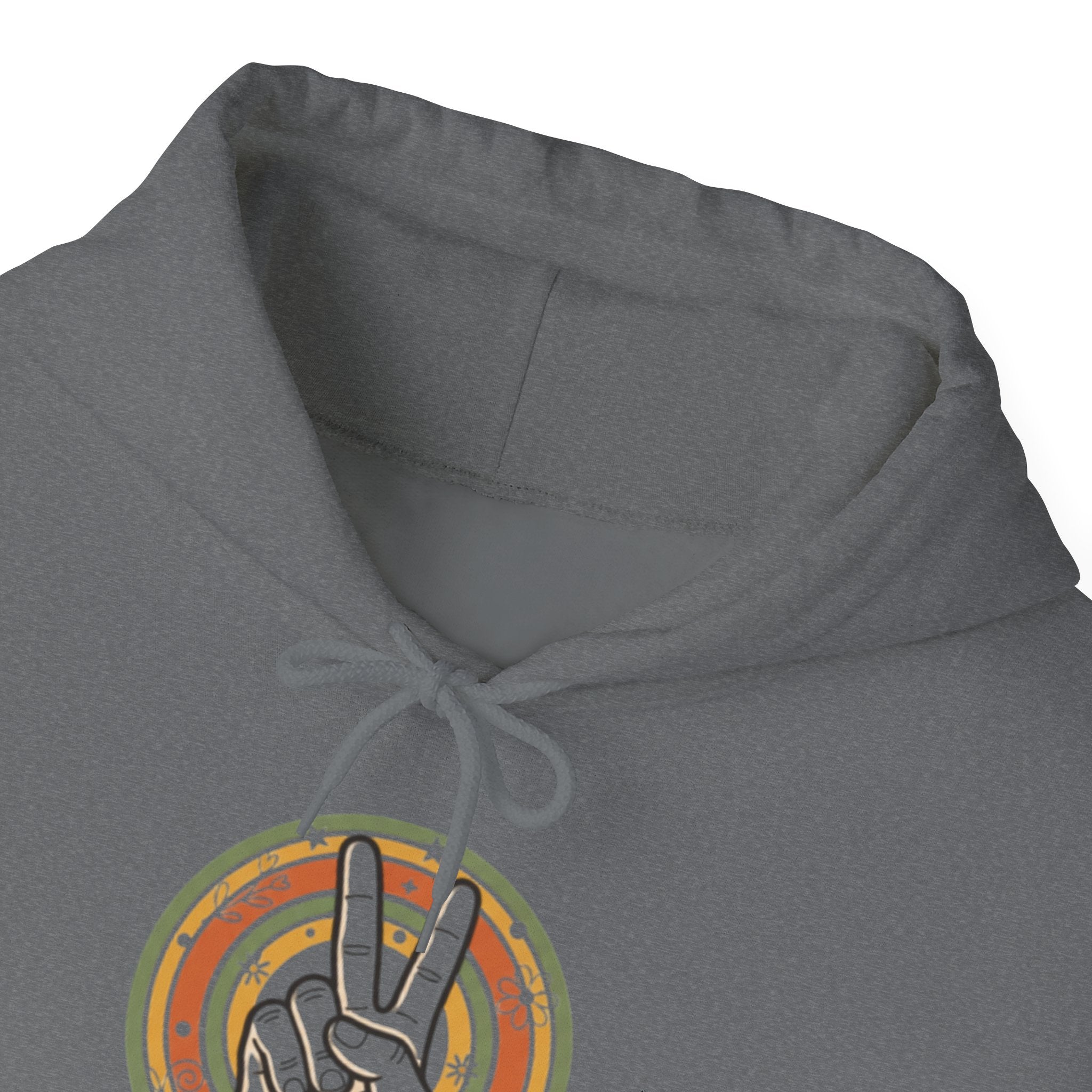 Peace Sign Hoodie — Retro Vibe Peace Hand Graphic Sweatshirt