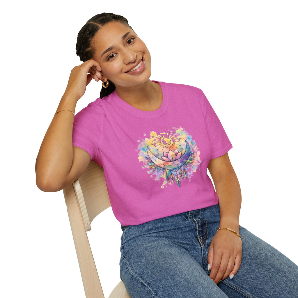 Lotus Dreamcatcher Watercolor T-Shirt — Sun & Feather Spiritual Tee