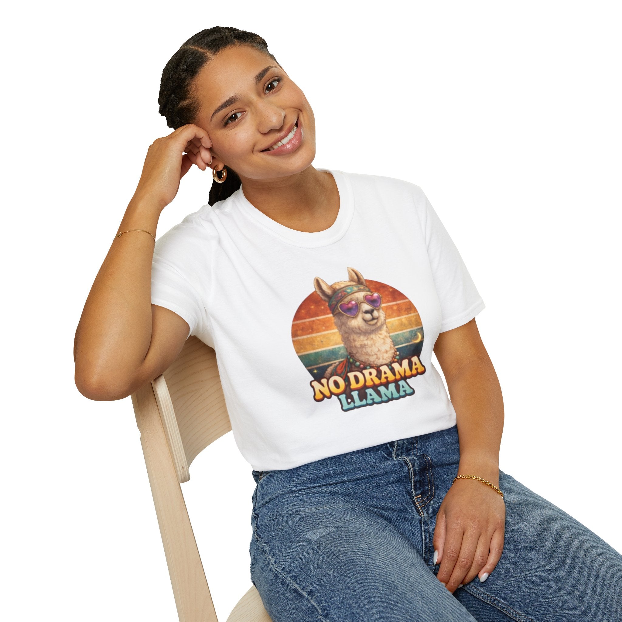 No Drama Llama Unisex Softstyle T-Shirt