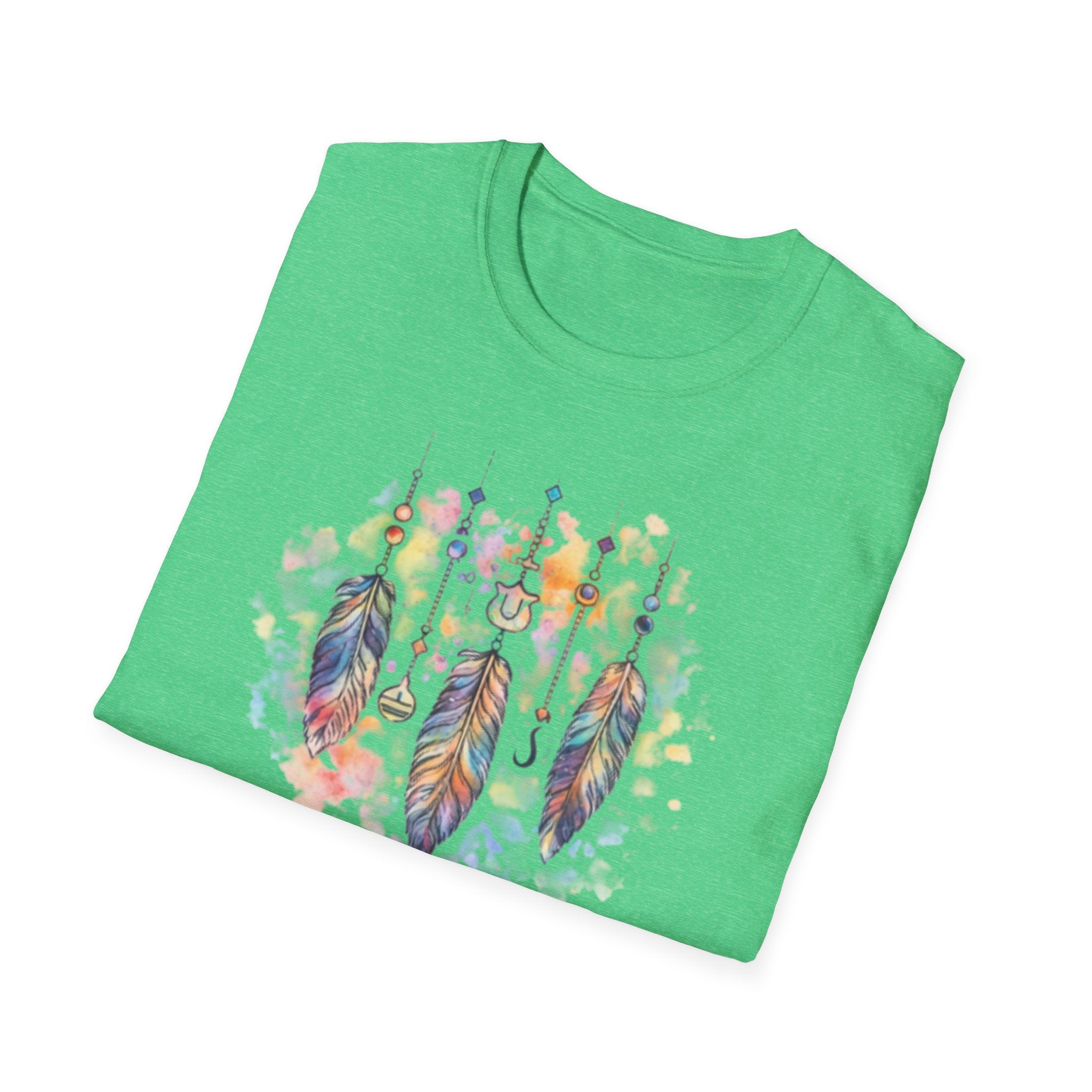 Watercolor Dreamcatcher T-Shirt — Boho Feather Graphic Tee
