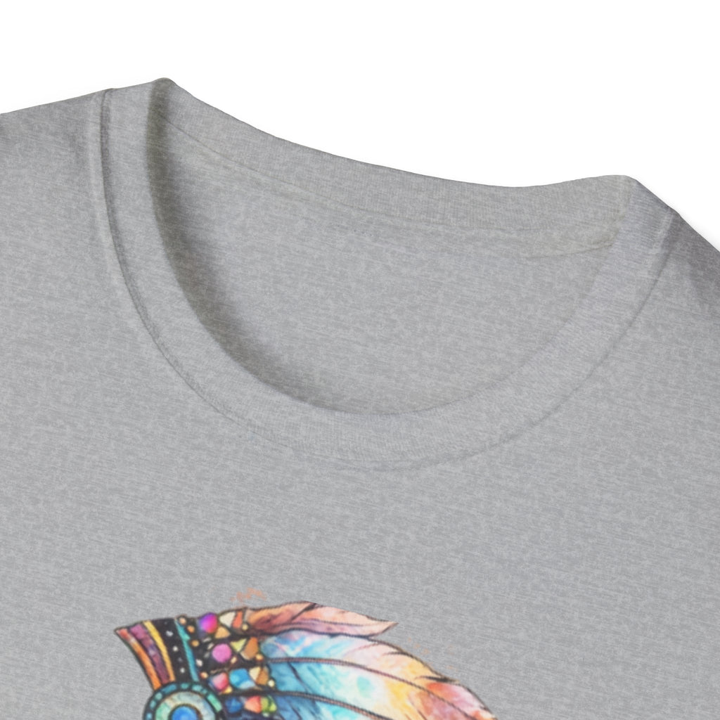 Native American Watercolor Headdress T-Shirt