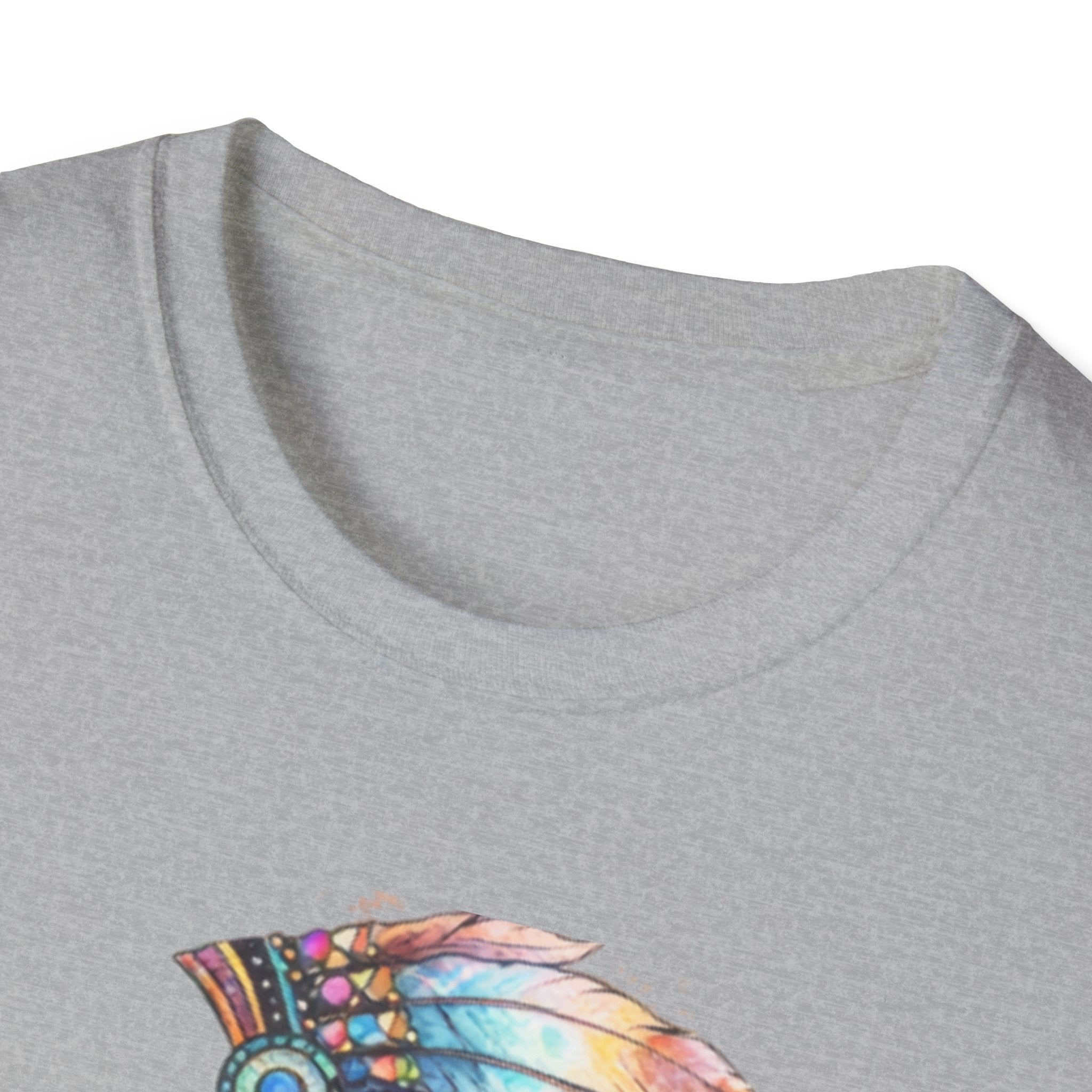 Native American Watercolor Headdress T-Shirt