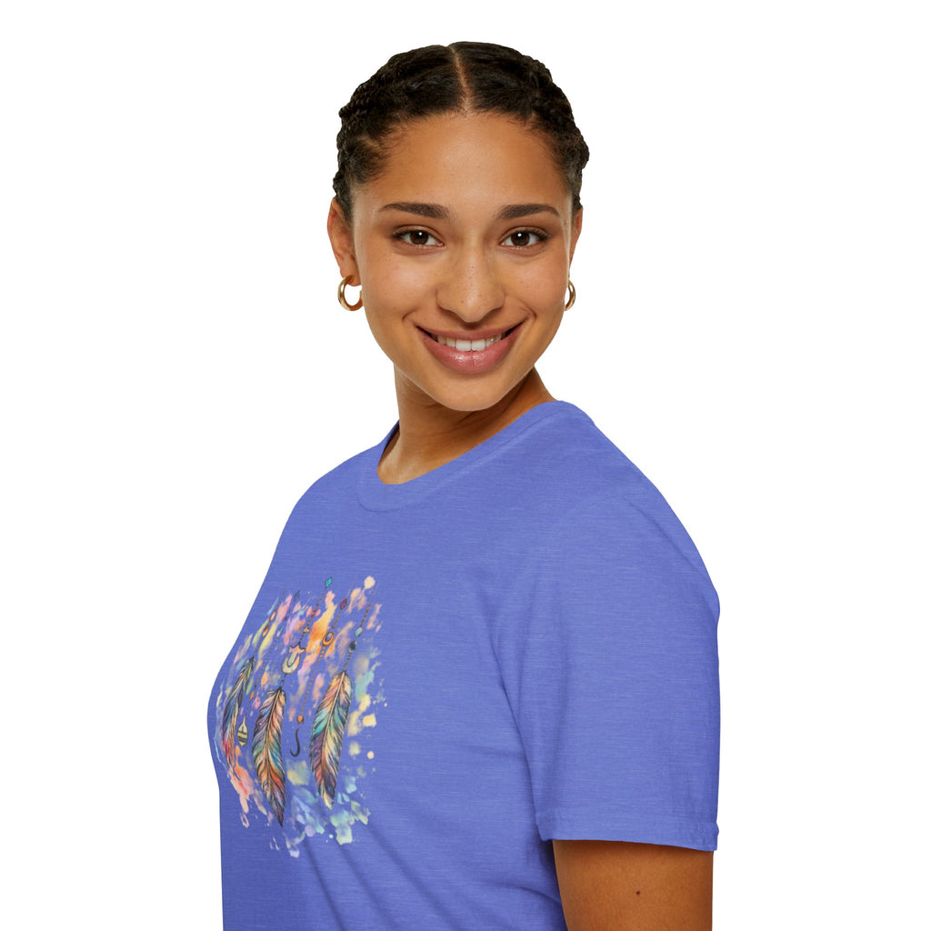 Watercolor Dreamcatcher T-Shirt — Boho Feather Graphic Tee