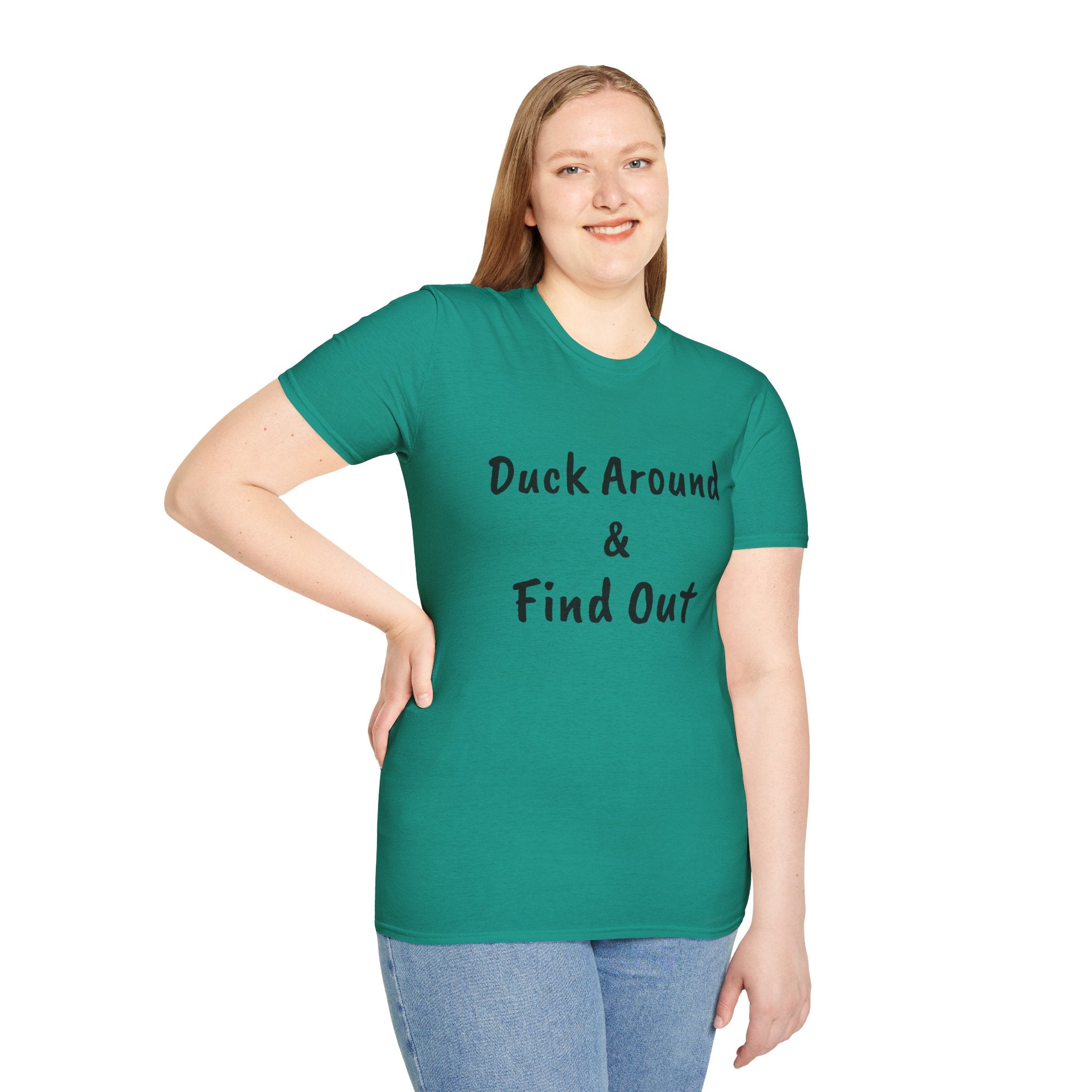 "Duck Around and Find Out" Tee — Women's Softstyle T-Shirt