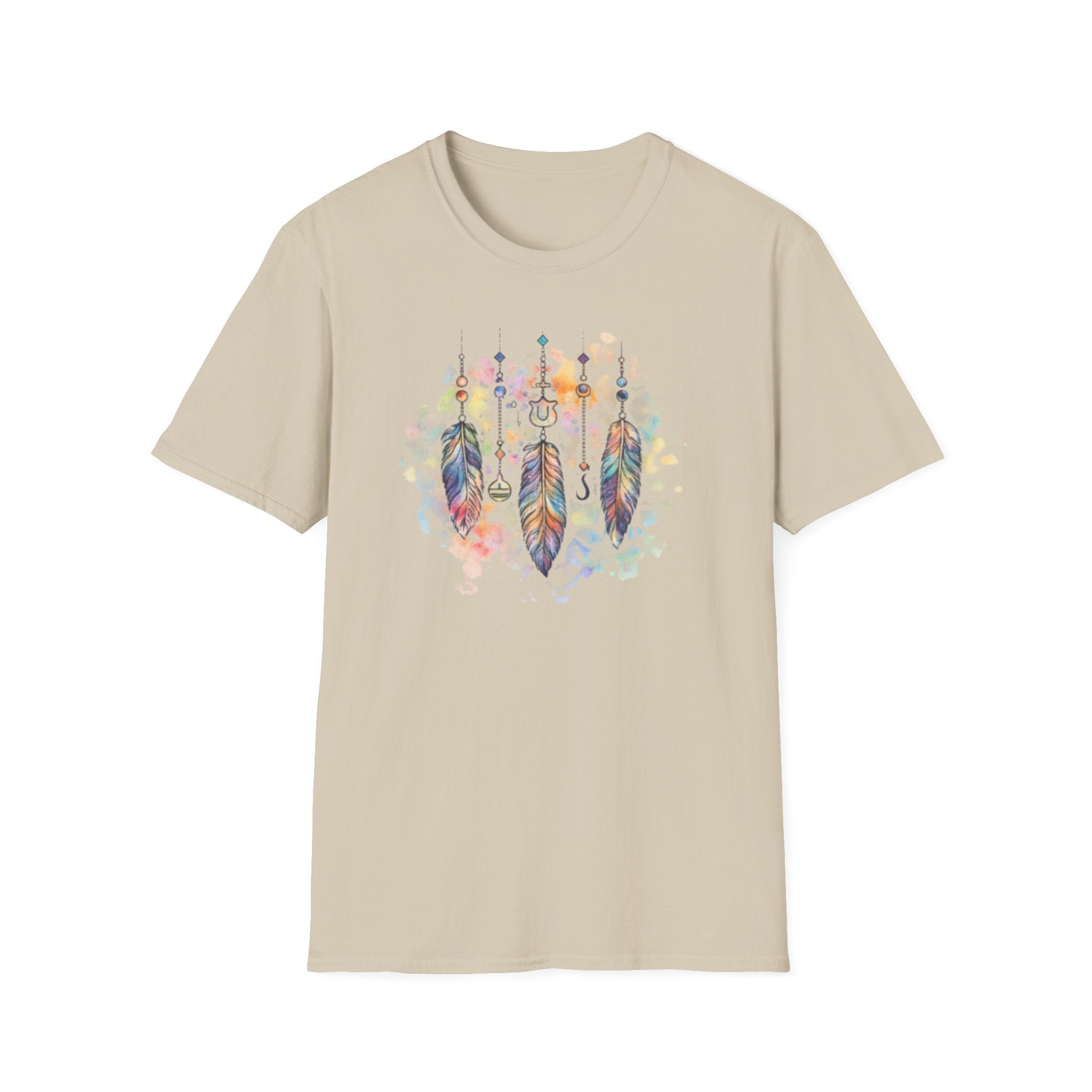 Watercolor Dreamcatcher T-Shirt — Boho Feather Graphic Tee