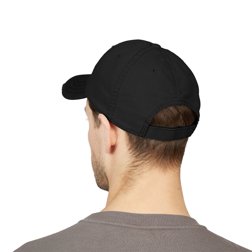 Distressed Dad Hat — "Farm Hair Don’t Care" Embroidered Cap