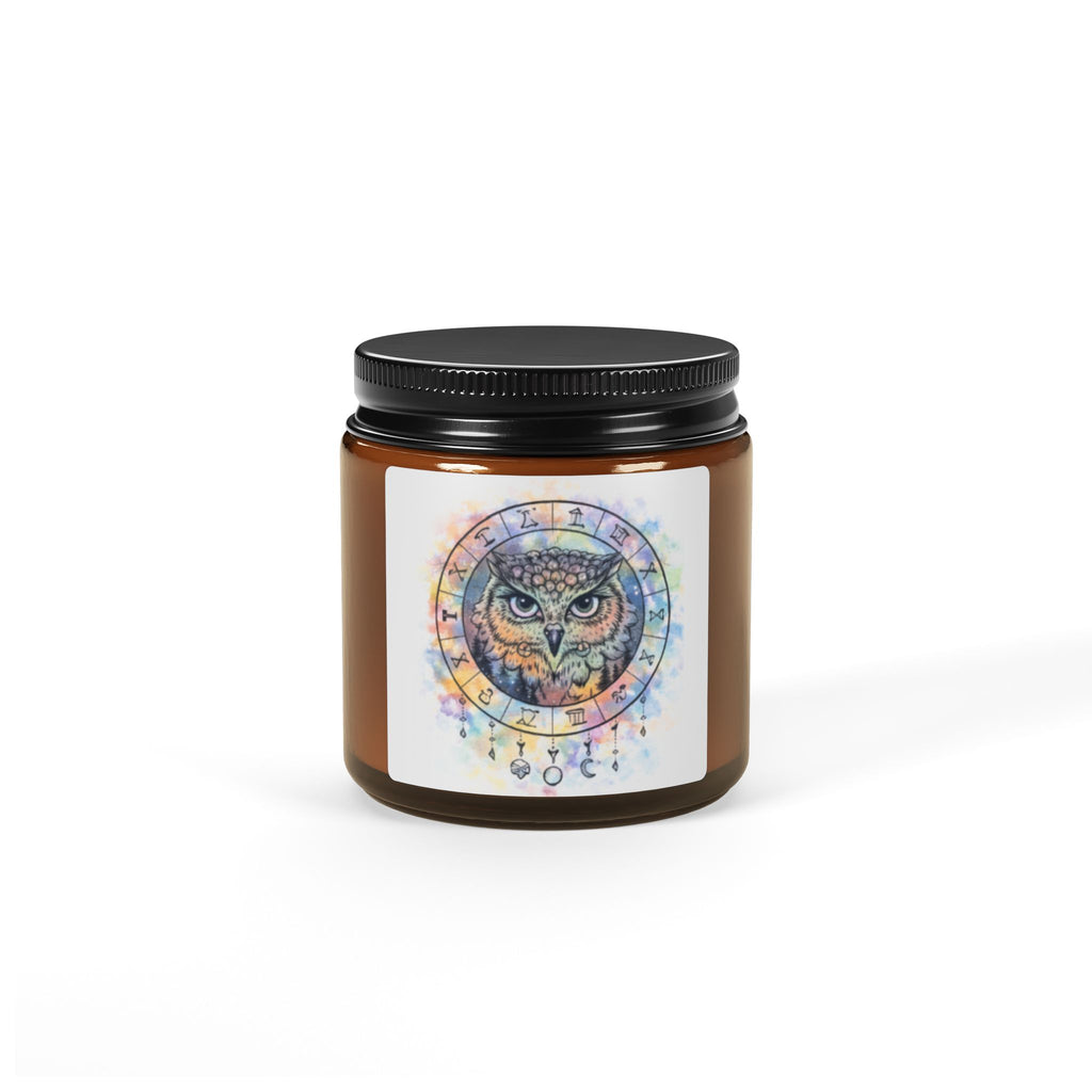 Owl Dreamcatcher Scented Soy Candle — Amber Jar Multiple sizes, Multiple Scents