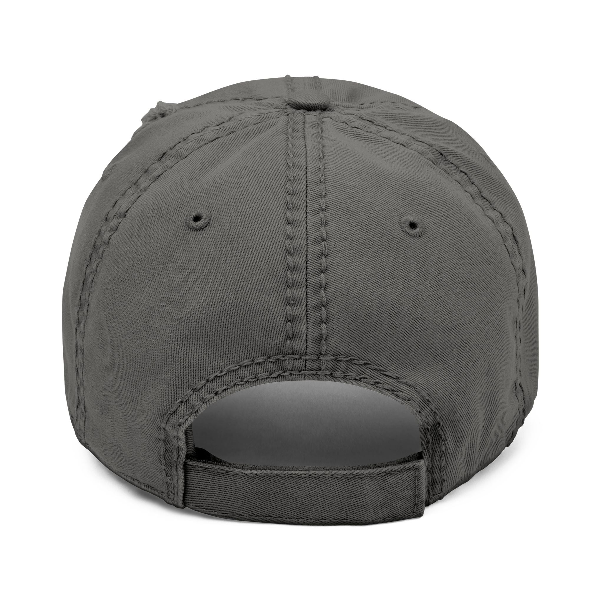 Zero Clucks Given Distressed Dad Hat — Embroidered Cotton Cap