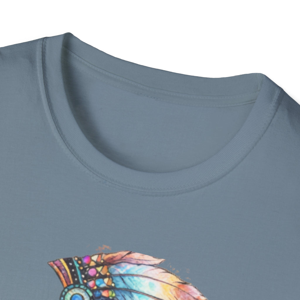 Native American Watercolor Headdress T-Shirt