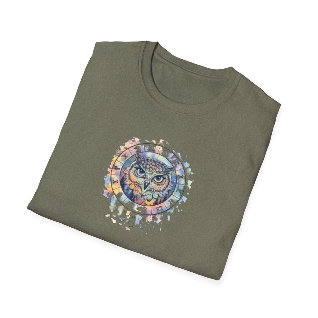 Watercolor Owl Mandala Spiritual T-Shirt Unisex