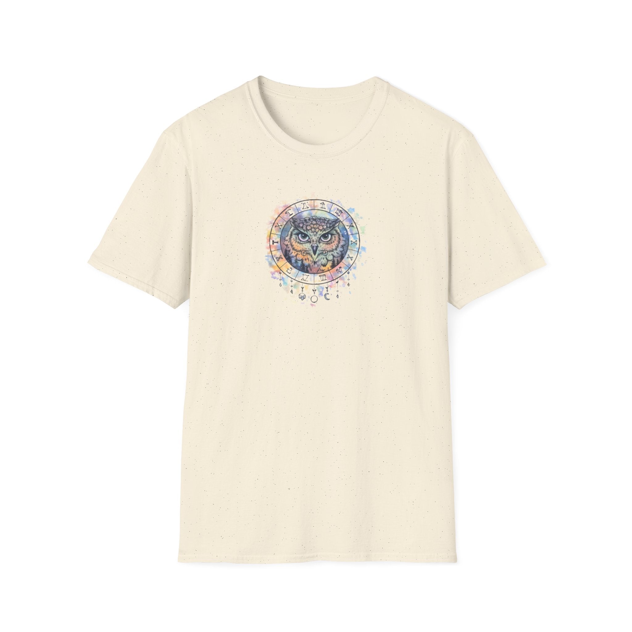 Watercolor Owl Mandala Spiritual T-Shirt Unisex