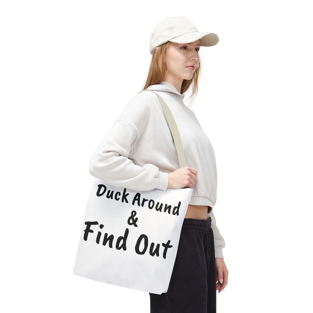 Duck Around Find Out Hoodie | Funny Phrase Pullover Sweatshirt