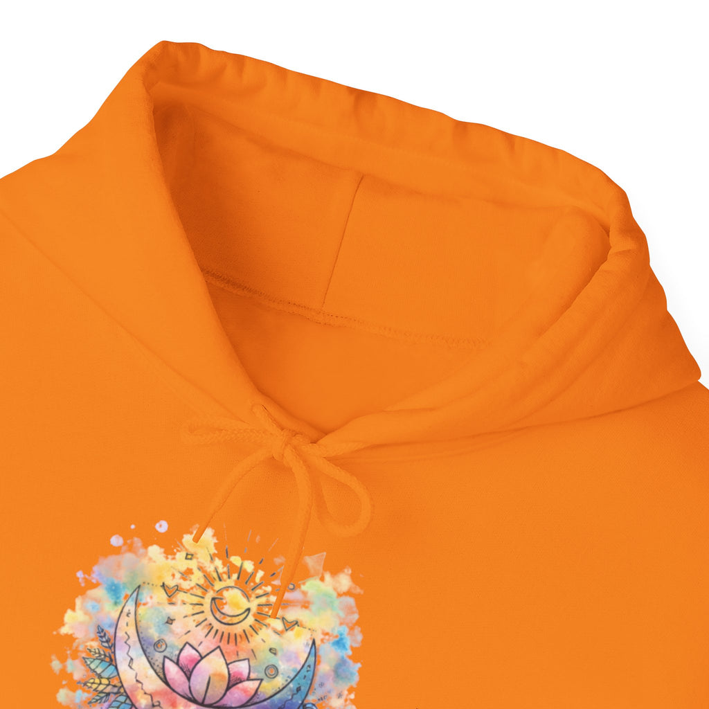 Lotus Watercolor Hoodie – Boho Spiritual Yoga Sweatshirt