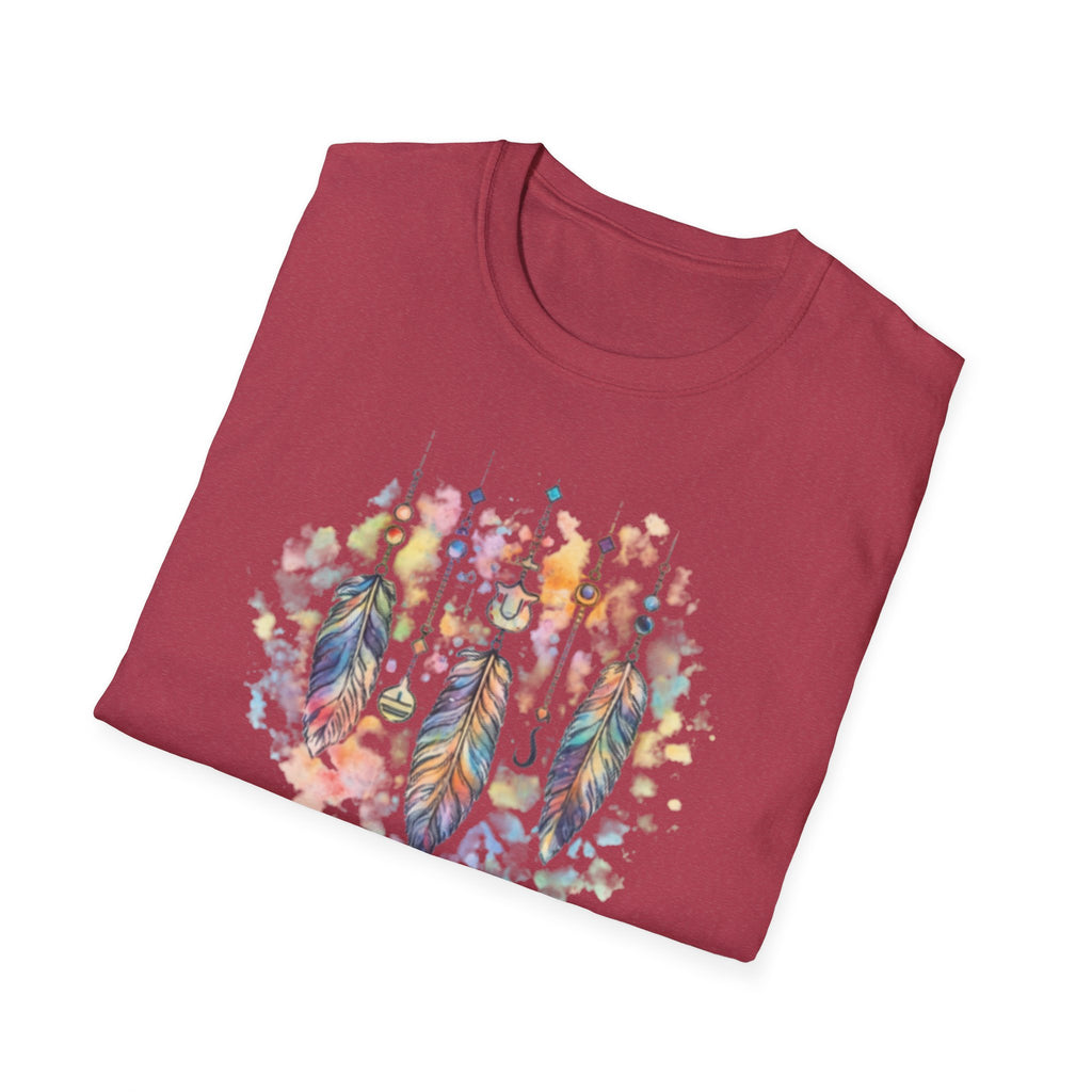 Watercolor Dreamcatcher T-Shirt — Boho Feather Graphic Tee