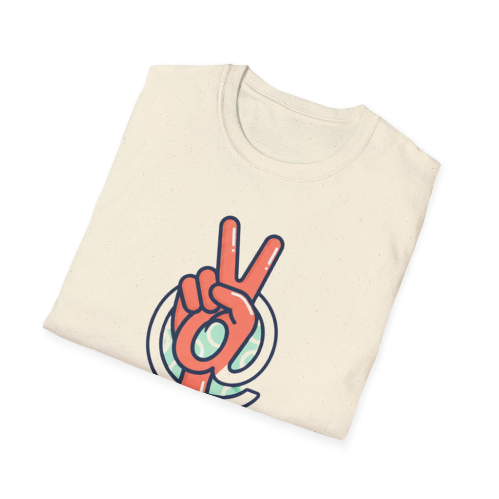 Peace Sign Hand T-Shirt | Retro Vibes, Minimal Graphic