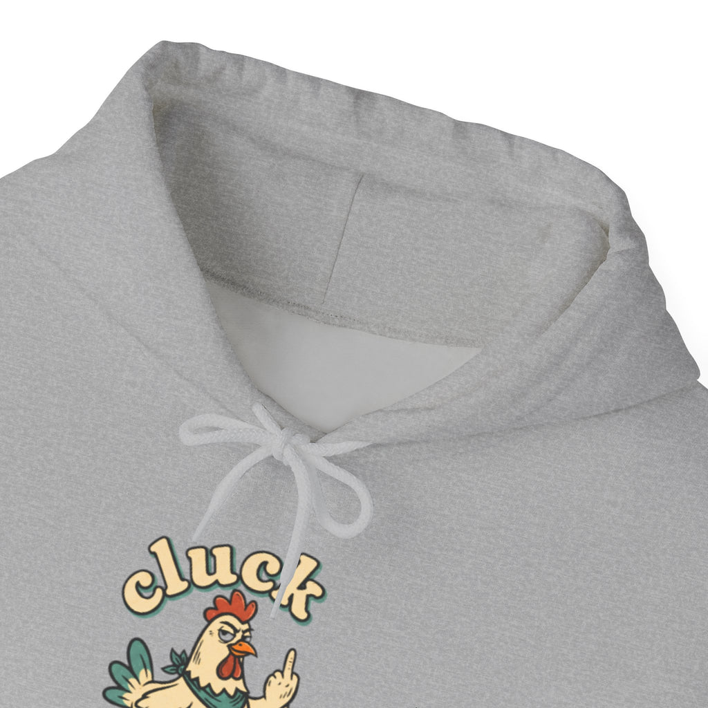 'Cluck Off' Chicken Hoodie – Funny Retro Farm Animal Pullover