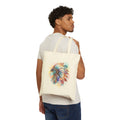 Watercolor Native Headdress Tote Bag | Feather Boho Canvas