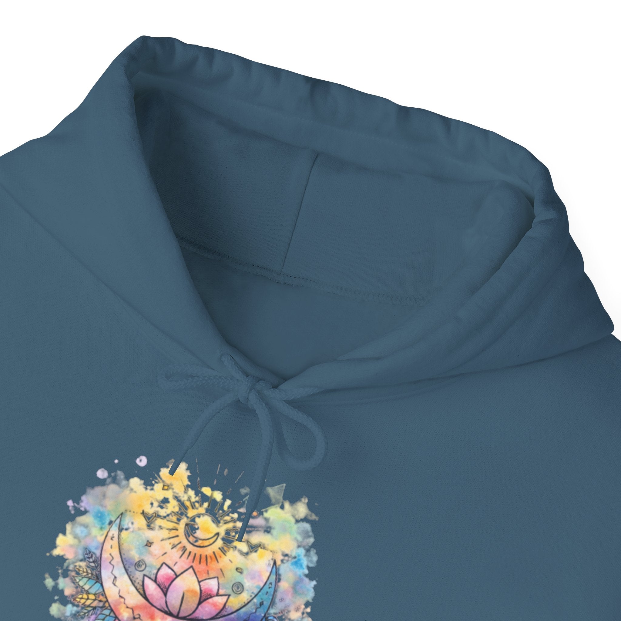 Lotus Watercolor Hoodie – Boho Spiritual Yoga Sweatshirt