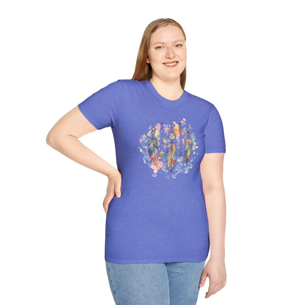 Watercolor Dreamcatcher T-Shirt — Boho Feather Graphic Tee