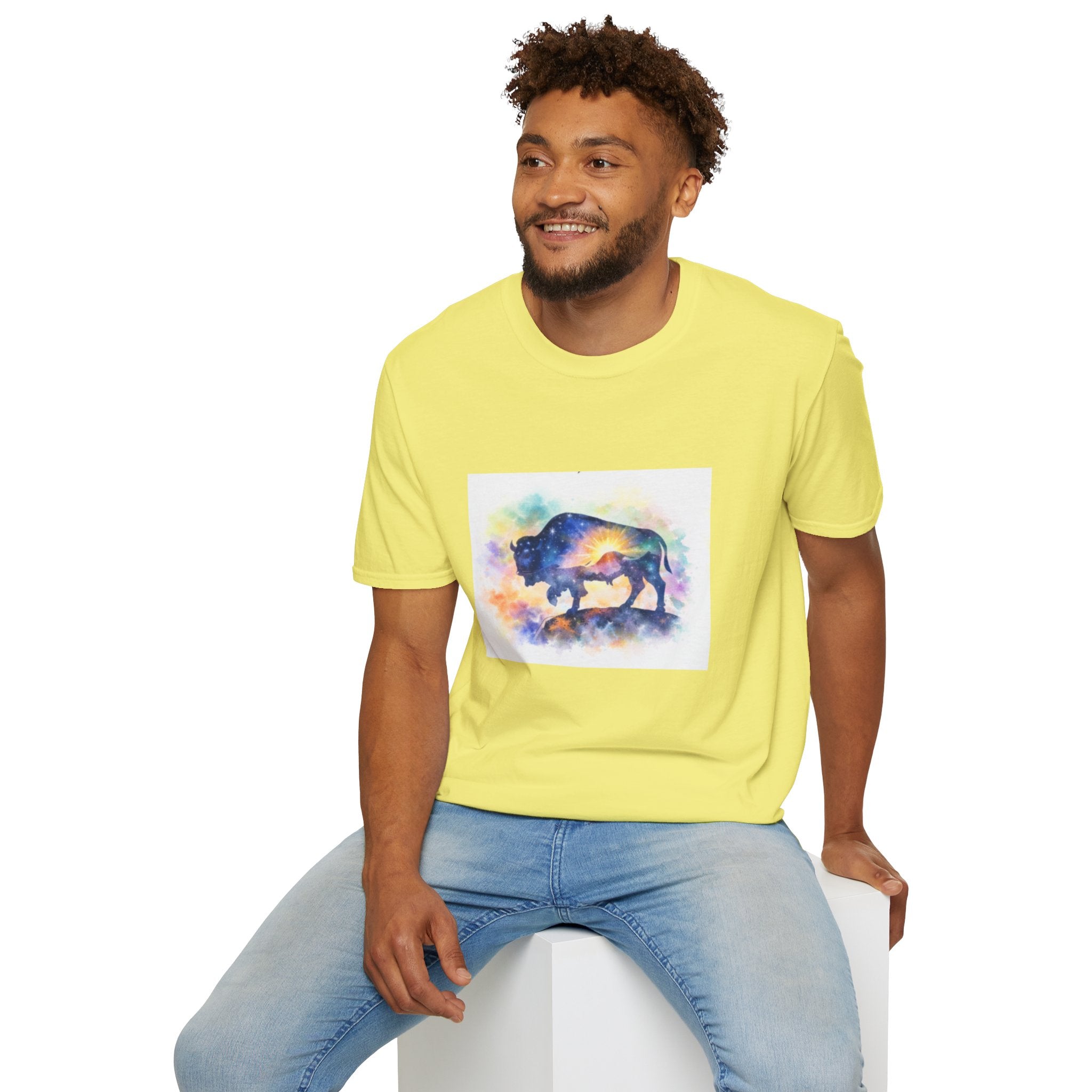 Colorful Watercolor Bison T-Shirt