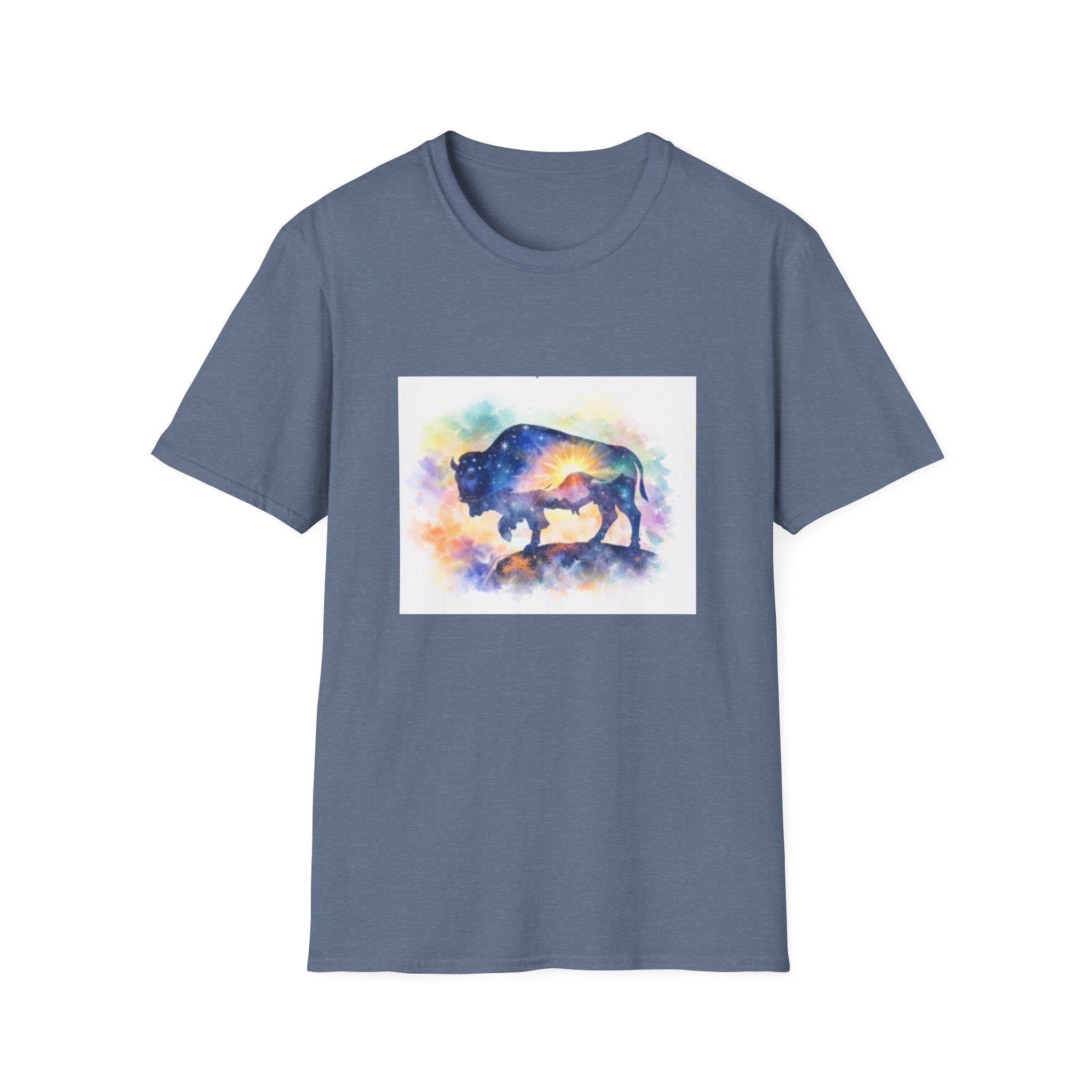 Colorful Watercolor Bison T-Shirt