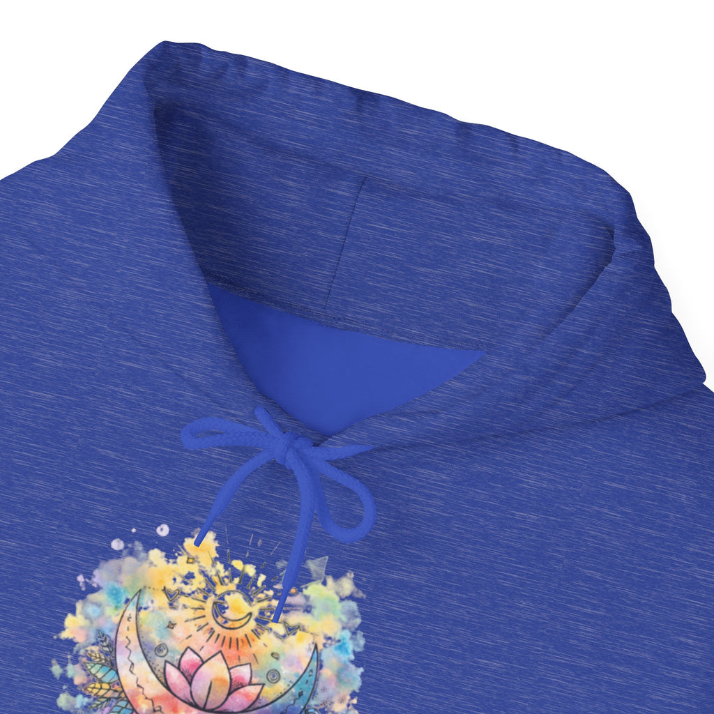 Lotus Watercolor Hoodie – Boho Spiritual Yoga Sweatshirt