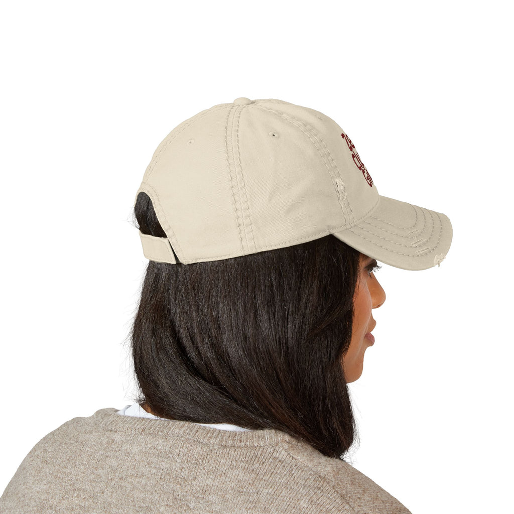 Zero Clucks Given Distressed Dad Hat — Embroidered Cotton Cap