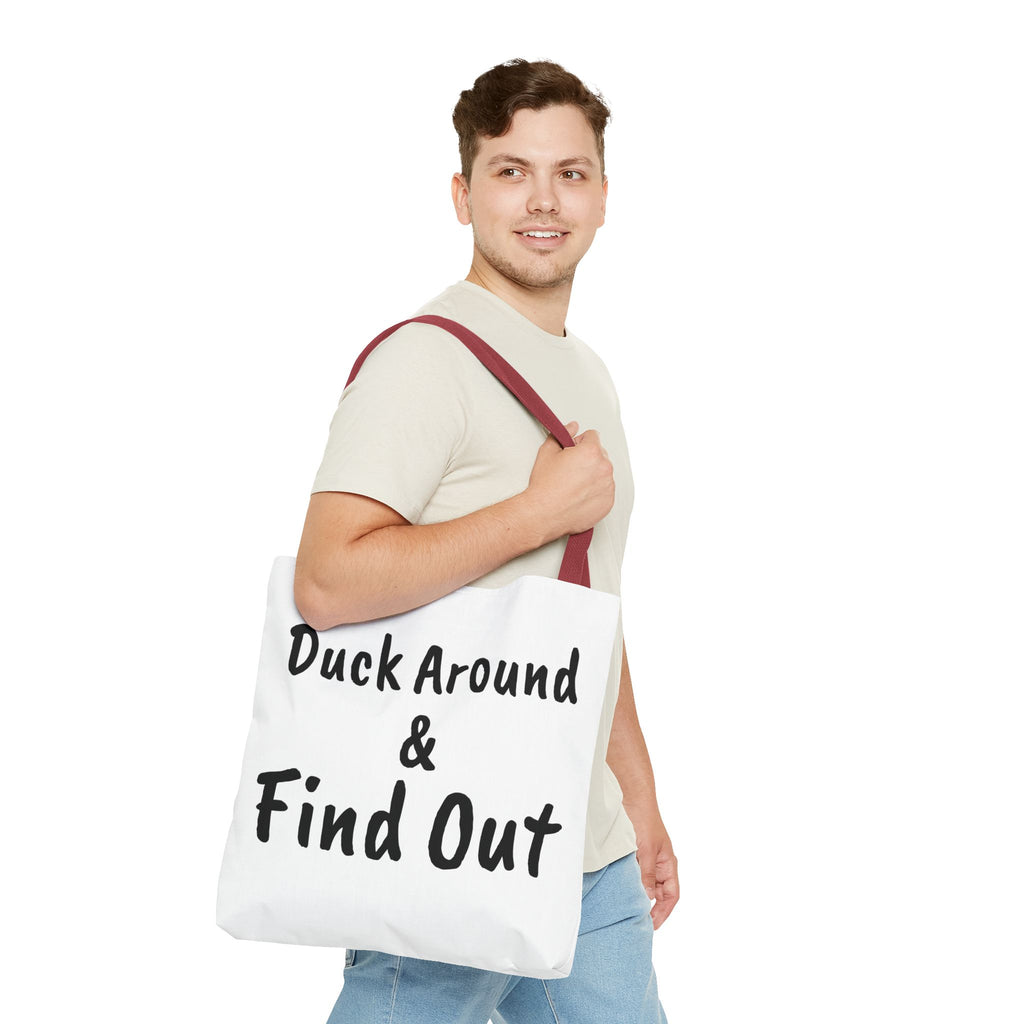 Duck Around Find Out Hoodie | Funny Phrase Pullover Sweatshirt
