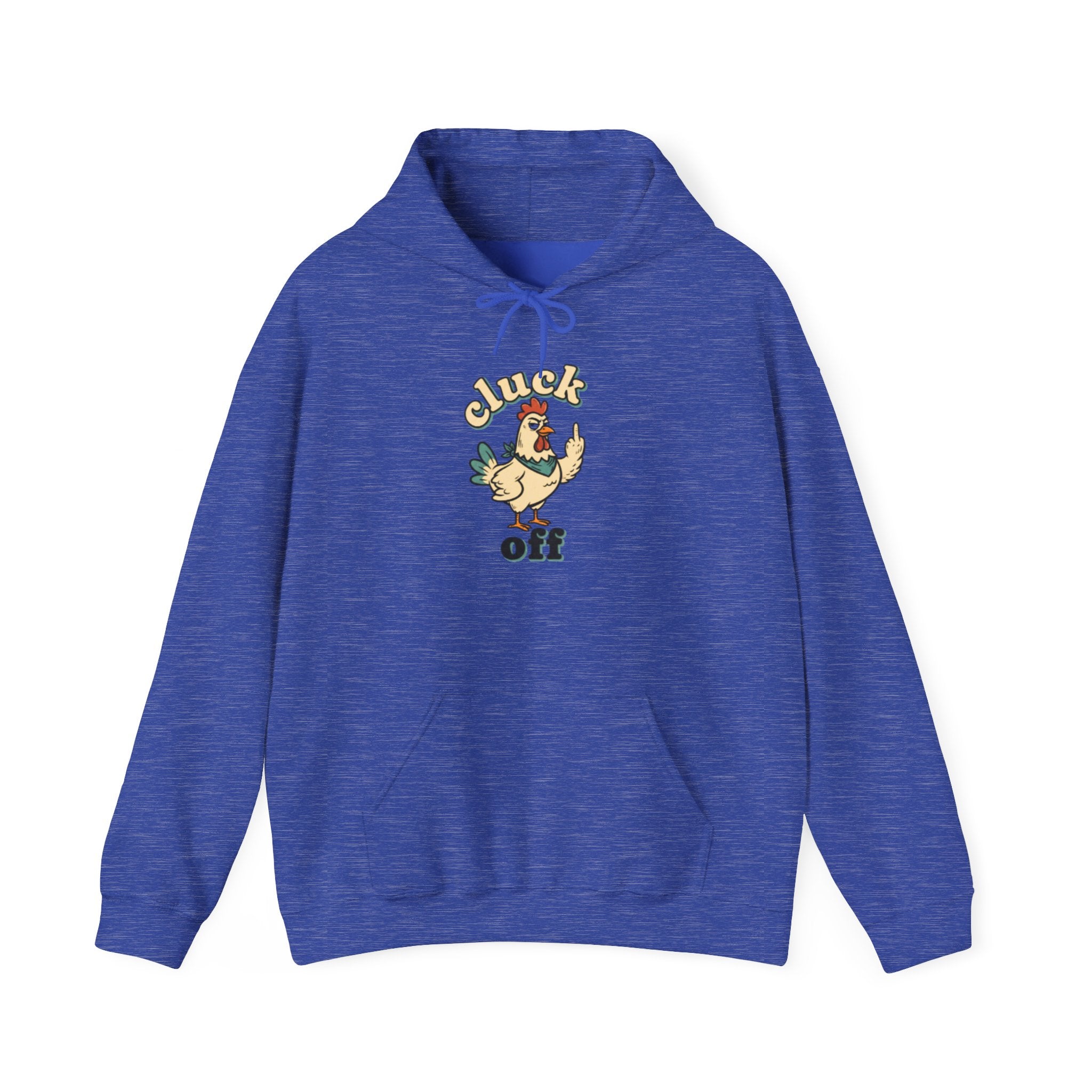 'Cluck Off' Chicken Hoodie – Funny Retro Farm Animal Pullover