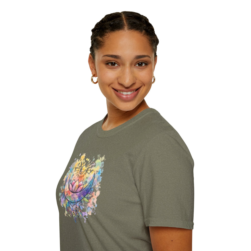 Lotus Dreamcatcher Watercolor T-Shirt — Sun & Feather Spiritual Tee
