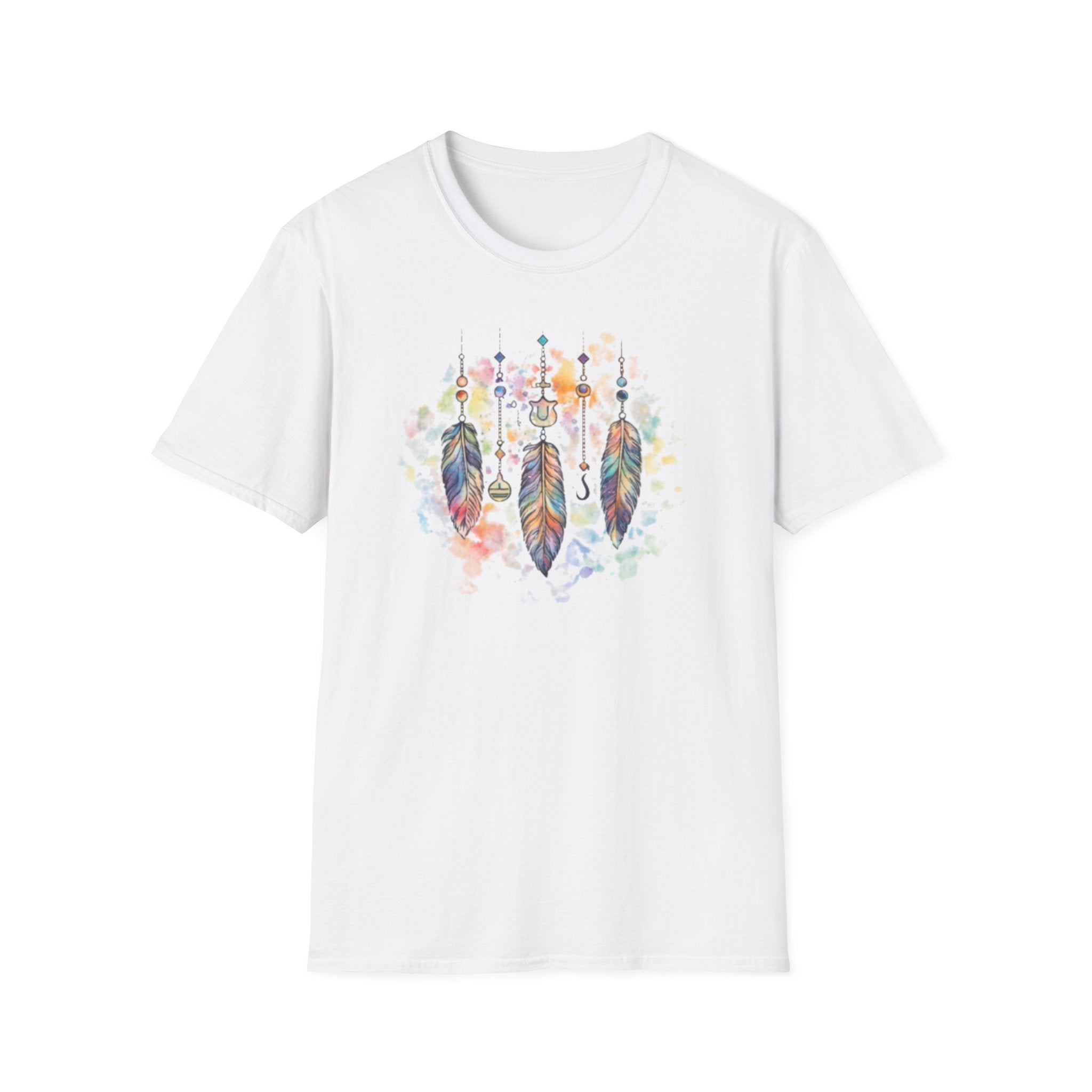 Watercolor Dreamcatcher T-Shirt — Boho Feather Graphic Tee