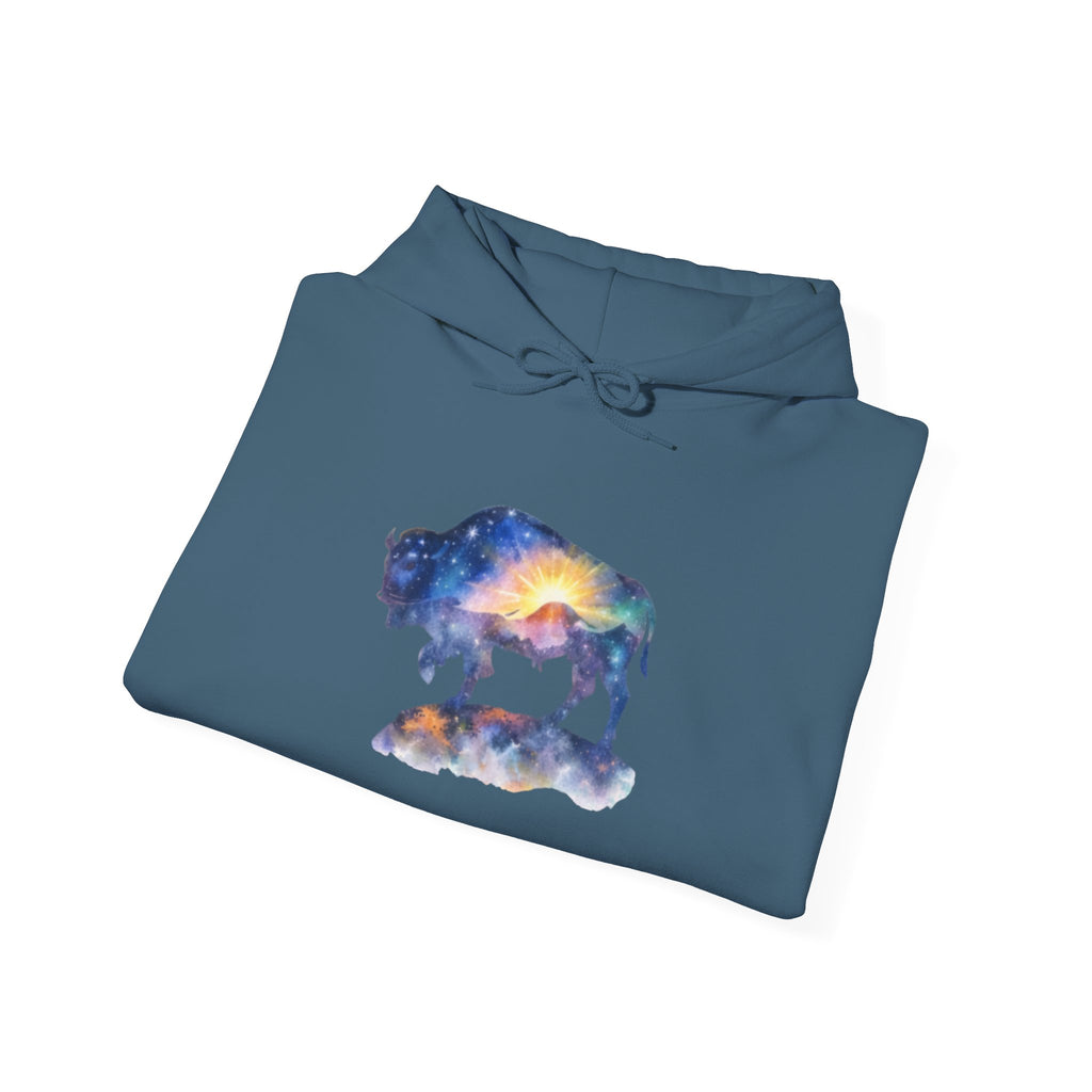Colorful Bison Graphic Pullover